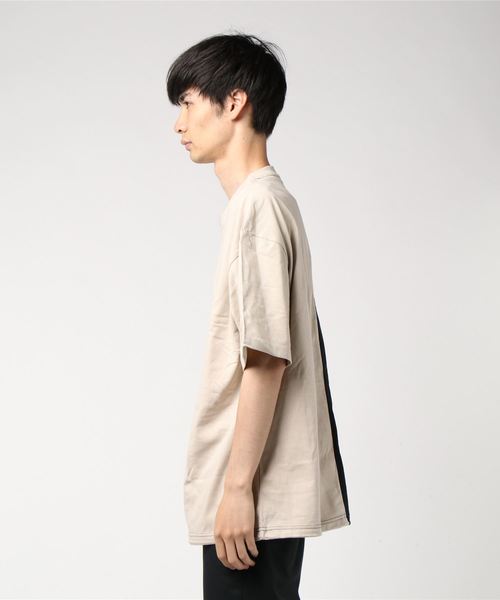 Burner（バーナー）の「【06 BURNER SELECT】裾ドローコードバイカラーロゴﾞ刺繍ビッグTシャツ（Tシャツ/カットソー・メンズ・ブラック系その他/ブラック系その他2/ブラック系その他3・L/M）」の4枚目の写真