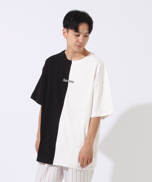 Burner（バーナー）の「【06 BURNER SELECT】裾ドローコードバイカラーロゴﾞ刺繍ビッグTシャツ（Tシャツ/カットソー・メンズ・ブラック系その他/ブラック系その他2/ブラック系その他3・L/M）」の3枚目の写真