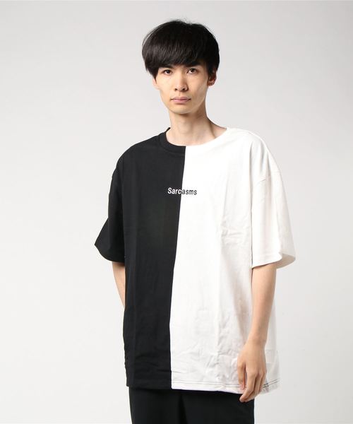 Burner（バーナー）の「【06 BURNER SELECT】裾ドローコードバイカラーロゴﾞ刺繍ビッグTシャツ（Tシャツ/カットソー・メンズ・ブラック系その他/ブラック系その他2/ブラック系その他3・L/M）」の6枚目の写真