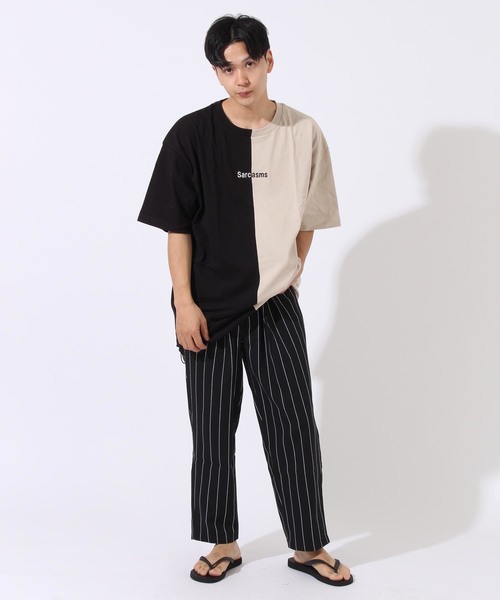 Burner（バーナー）の「【06 BURNER SELECT】裾ドローコードバイカラーロゴﾞ刺繍ビッグTシャツ（Tシャツ/カットソー・メンズ・ブラック系その他/ブラック系その他2/ブラック系その他3・L/M）」の10枚目の写真