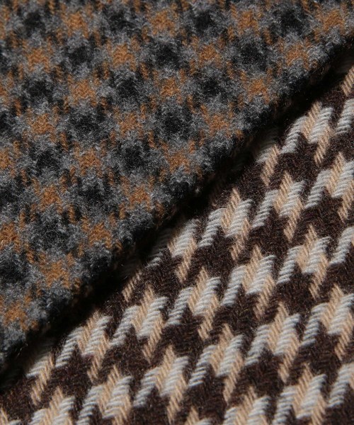 アダムエロペ　ダブルフェイスコート　チェック Adam et Rope' - アダムエロペ ダブルフェイスオーバーコート チェック