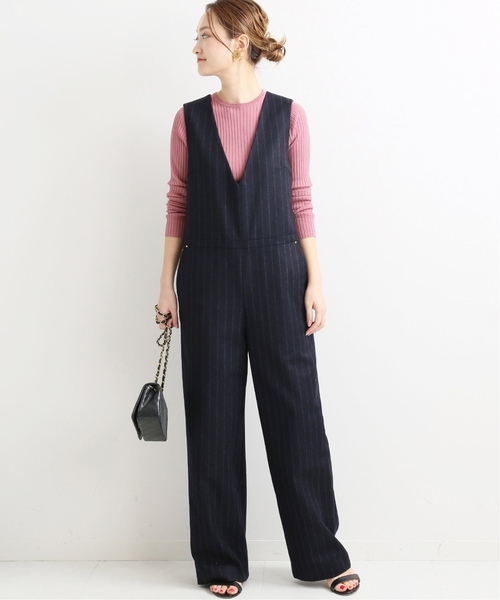 VERMEIL par iena(ヴェルメイユパーイエナ)の「【COUTURE DADAM/クチュール ド アダム】ジャンプスーツ◆(サロペット/オーバーオール・レディース・ネイビー・38/36)」の18枚目の写真