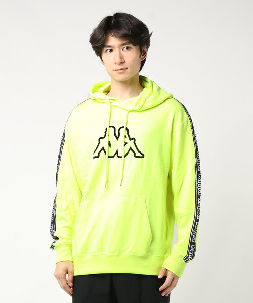 Kappa（カッパ）の「∴WEGO/Kappa別注テープロゴプルパーカー（パーカー・メンズ・ブラック/イエロー系その他/オレンジ系その他・MEDIUM/LARGE）」の9枚目の写真