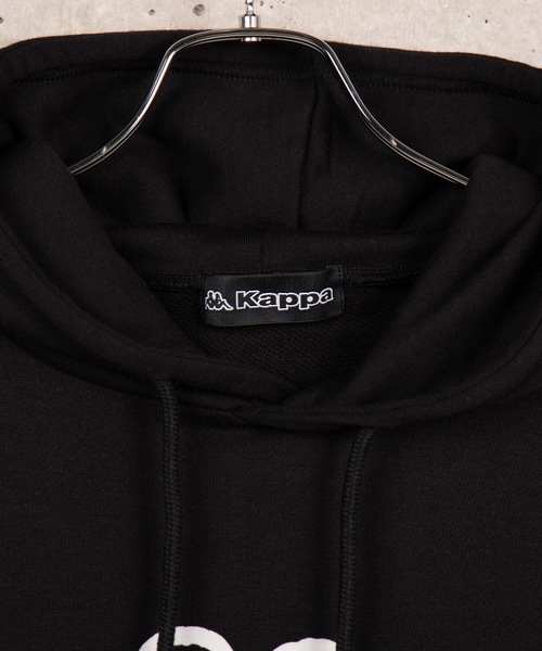 Kappa（カッパ）の「∴WEGO/Kappa別注テープロゴプルパーカー（パーカー・メンズ・ブラック/イエロー系その他/オレンジ系その他・MEDIUM/LARGE）」の6枚目の写真