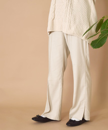 w closet | ステッチ入りセミフレアパンツ(その他パンツ)