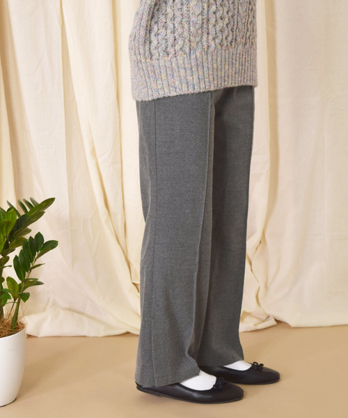 w closet（ダブルクローゼット）の「ステッチ入りセミフレアパンツ（その他パンツ・レディース・アイボリー/トップグレー/ピンク系その他・FREE）」の5枚目の写真