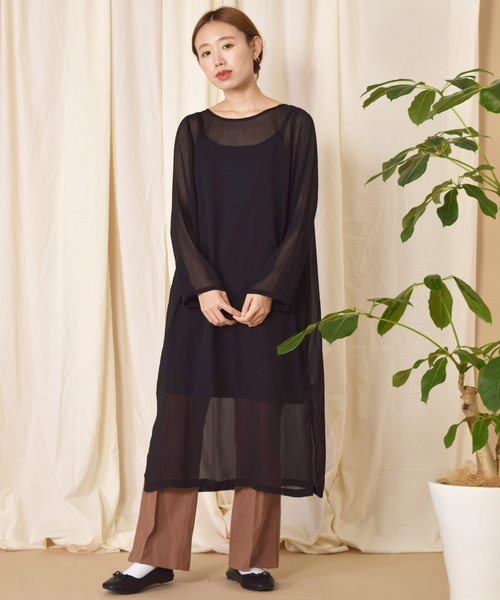 w closet（ダブルクローゼット）の「ステッチ入りセミフレアパンツ（その他パンツ・レディース・アイボリー/トップグレー/ピンク系その他・FREE）」の10枚目の写真