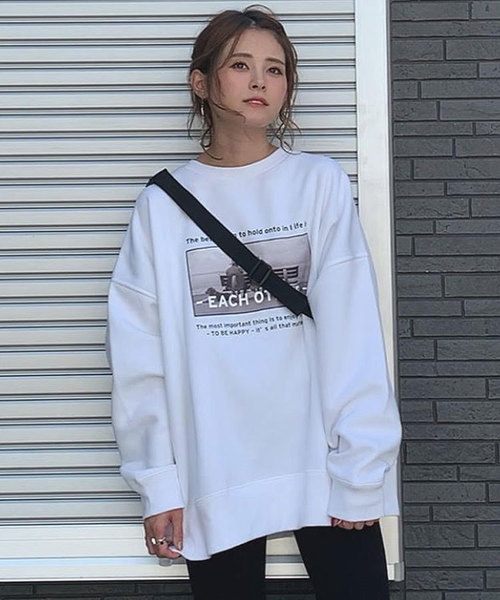 JACKROSE(ジャックローズ)の「WEARISTA yun×JACKROSE-BIGシルエット・スウェット(スウェット・メンズ・ホワイト/ブラック/グレー・M/L)」の1枚目の写真