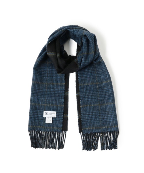 JOHNSTONS / カシミヤ グレンチェック リバーシブル マフラー BEAMS F（ビームスエフ）の「JOHNSTONS / カシミヤ リバーシブル