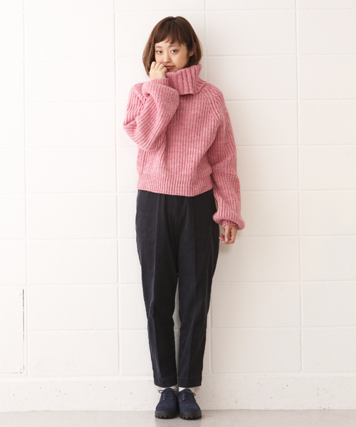 Kastane（カスタネ）の「【Kastane】エアスオフタートル（ニット/セーター・レディース・アイボリー/ネイビー/イエロー/ピンク・FREE）」の6枚目の写真