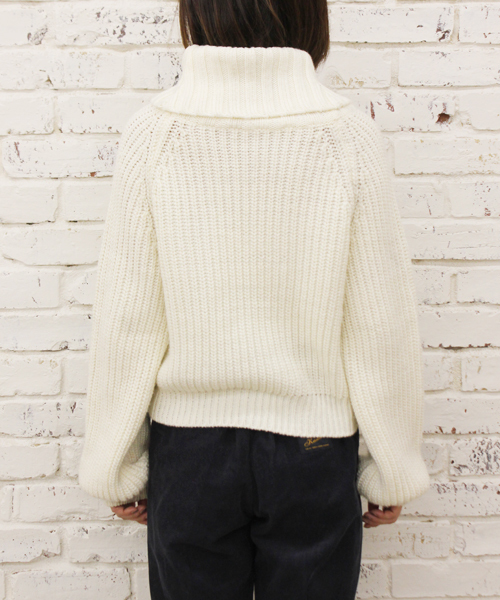 Kastane（カスタネ）の「【Kastane】エアスオフタートル（ニット/セーター・レディース・アイボリー/ネイビー/イエロー/ピンク・FREE）」の8枚目の写真