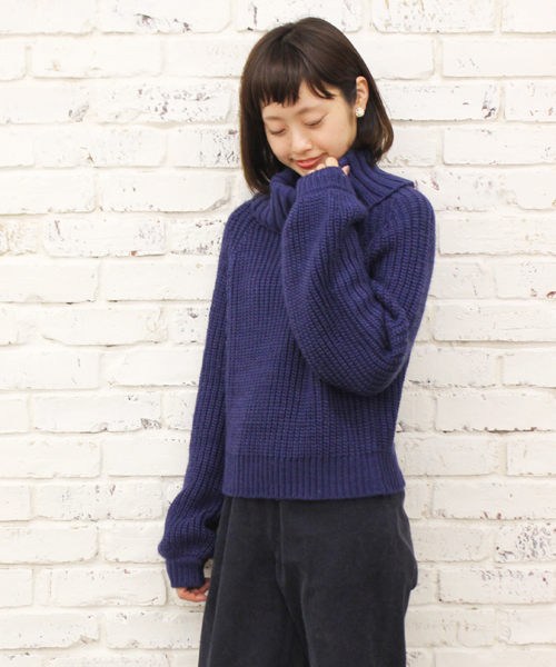 Kastane（カスタネ）の「【Kastane】エアスオフタートル（ニット/セーター・レディース・アイボリー/ネイビー/イエロー/ピンク・FREE）」の12枚目の写真