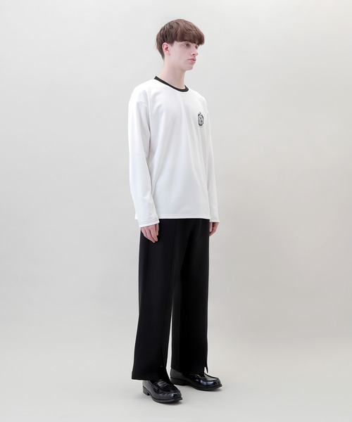 EMMA CLOTHES(エマクローズ)の「ポンチローマ オーバーサイズ 切り替え Footballロゴカットソー L/S (EMMA CLOTHES)(Tシャツ/カットソー・メンズ・ホワイト/ブラック/パープル/グリーン系その他・M/L)」の21枚目の写真