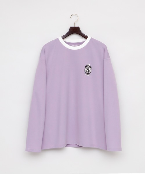 EMMA CLOTHES(エマクローズ)の「ポンチローマ オーバーサイズ 切り替え Footballロゴカットソー L/S (EMMA CLOTHES)(Tシャツ/カットソー・メンズ・ホワイト/ブラック/パープル/グリーン系その他・M/L)」の8枚目の写真