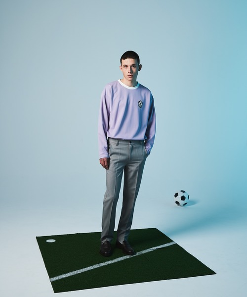 EMMA CLOTHES(エマクローズ)の「ポンチローマ オーバーサイズ 切り替え Footballロゴカットソー L/S (EMMA CLOTHES)(Tシャツ/カットソー・メンズ・ホワイト/ブラック/パープル/グリーン系その他・M/L)」の18枚目の写真