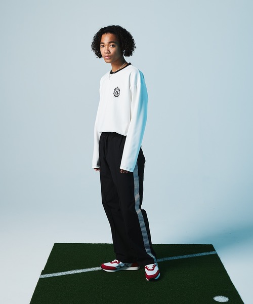 EMMA CLOTHES(エマクローズ)の「ポンチローマ オーバーサイズ 切り替え Footballロゴカットソー L/S (EMMA CLOTHES)(Tシャツ/カットソー・メンズ・ホワイト/ブラック/パープル/グリーン系その他・M/L)」の12枚目の写真
