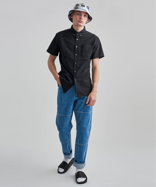 Saturdays NYC（サタデーズ ニューヨークシティ ）の「Esquina Oxford Short Sleeve（シャツ/ブラウス・メンズ・ブラック・XL/XS/S/M/L）」の3枚目の写真