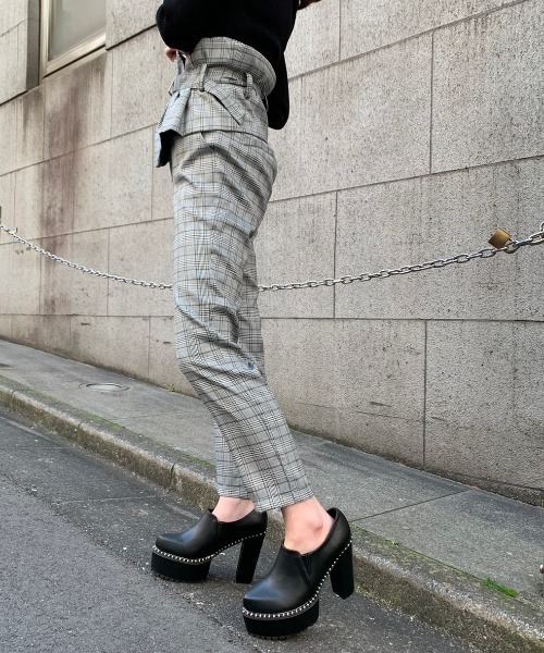 ENVYM(アンビー)の「コルセットレイヤーテーパードPT(その他パンツ・レディース・ベージュ/チェック/ピンク・MEDIUM/SMALL)」の8枚目の写真
