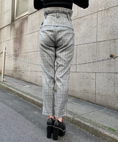 ENVYM(アンビー)の「コルセットレイヤーテーパードPT(その他パンツ・レディース・ベージュ/チェック/ピンク・MEDIUM/SMALL)」の9枚目の写真