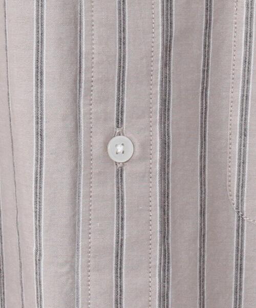 coen（コーエン）の「インドコットンストライプロングバンドカラーシャツ（シャツ/ブラウス・メンズ・ホワイト/ベージュ・X-LARGE/LARGE/SMALL/MEDIUM）」の11枚目の写真