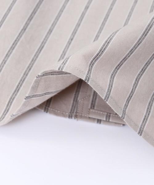 coen（コーエン）の「インドコットンストライプロングバンドカラーシャツ（シャツ/ブラウス・メンズ・ホワイト/ベージュ・X-LARGE/LARGE/SMALL/MEDIUM）」の19枚目の写真