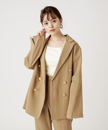 mystic | 金ボタンダブルテーラージャケット(テーラードジャケット)