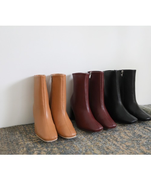 select MOCA(セレクトモカ)の「スクエアフェイクレザーブーツ(ブーツ・レディース・ブラック/オレンジ/バーガンディー・SMALL/MEDIUM/LARGE)」の15枚目の写真