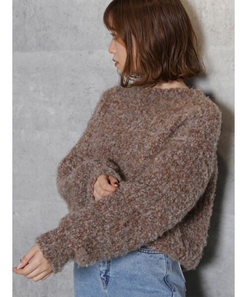 dazzlin（ダズリン）の「ジュエリーボックスボトルニットトップス（ニット/セーター・レディース・ベージュ/パープル/ブラウン/グリーン/オフホワイト・FREE）」の17枚目の写真