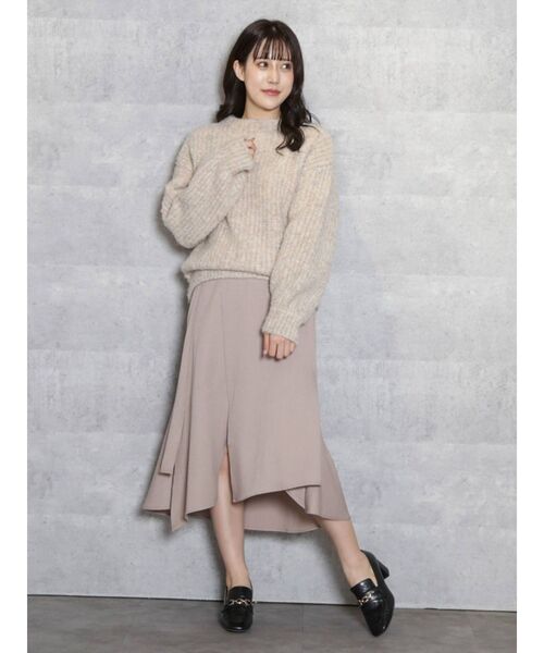 dazzlin（ダズリン）の「ジュエリーボックスボトルニットトップス（ニット/セーター・レディース・ベージュ/パープル/ブラウン/グリーン/オフホワイト・FREE）」の12枚目の写真