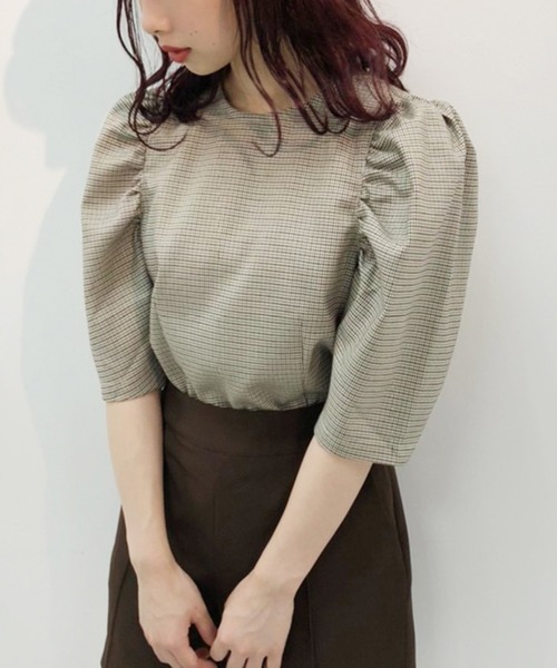 one after another NICE CLAUP（ワンアフターアナザーナイスクラップ）の「袖コンシャスアソートブラウス（シャツ/ブラウス・レディース・アイボリー/ブラック/ブラウン系その他/ベージュ系その他・FREE）」の4枚目の写真