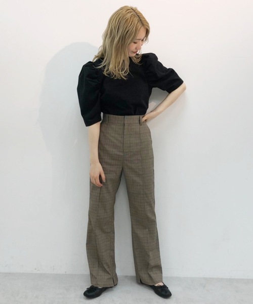 one after another NICE CLAUP（ワンアフターアナザーナイスクラップ）の「袖コンシャスアソートブラウス（シャツ/ブラウス・レディース・アイボリー/ブラック/ブラウン系その他/ベージュ系その他・FREE）」の6枚目の写真