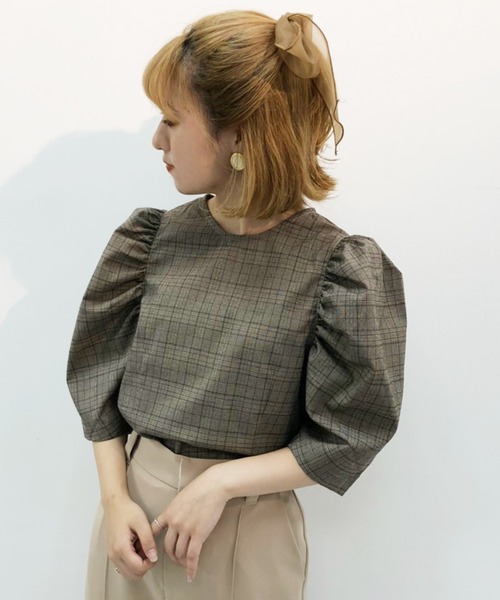 one after another NICE CLAUP（ワンアフターアナザーナイスクラップ）の「袖コンシャスアソートブラウス（シャツ/ブラウス・レディース・アイボリー/ブラック/ブラウン系その他/ベージュ系その他・FREE）」の9枚目の写真