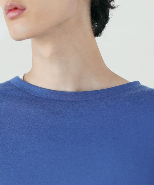 LILL(リル)の「オーバーサイズ 長袖 Tシャツ & タンクトップ リアルレイヤード アンサンブル セット(Tシャツ/カットソー・メンズ・ホワイト/ベージュ/ブラック/ブルー系その他・M/L)」の11枚目の写真