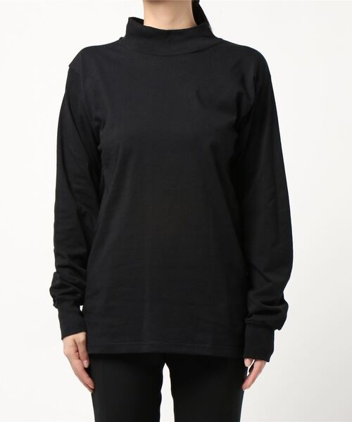 tone（トーン）の「【LIFEWEAR/ライフウェア】LONG SLEEVE MOCKNECK TEE (UN)（Tシャツ/カットソー・レディース・ホワイト/ネイビー/グレー/ブラック/レッド/オートミール・LARGE/X-LARGE/MEDIUM/SMALL）」の12枚目の写真