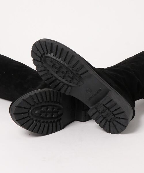 STYLEBLOCK（スタイルブロック）の「バックリボンローヒールニーハイブーツ（ブーツ・レディース・ブラック・36/38/40/39/37/41/35）」の3枚目の写真