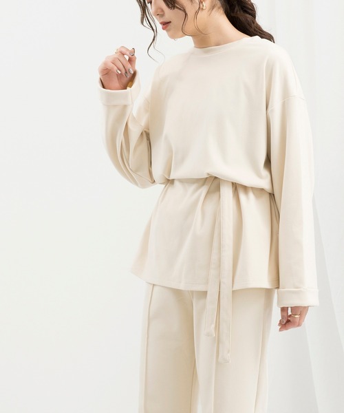 Ambre Neige(アンブルネージュ)の「ワンマイルウェアセットアップ/【WEB/EC限定商品】(その他ルームウェア・レディース・ダークグリーン/アイボリー・FREE)」の6枚目の写真