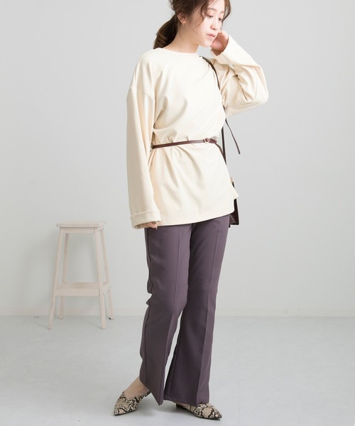 Ambre Neige(アンブルネージュ)の「ワンマイルウェアセットアップ/【WEB/EC限定商品】(その他ルームウェア・レディース・ダークグリーン/アイボリー・FREE)」の18枚目の写真