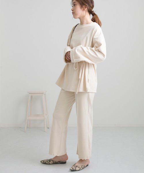 Ambre Neige(アンブルネージュ)の「ワンマイルウェアセットアップ/【WEB/EC限定商品】(その他ルームウェア・レディース・ダークグリーン/アイボリー・FREE)」の15枚目の写真