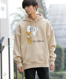 TEDDY BEAR / テディベア En serio TOKYO別注 / ビッグシルエット ボリューム裏起毛 プルオーバー フーディー パーカー / FLAG BEAR