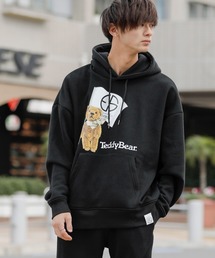 TEDDY BEAR / テディベア En serio TOKYO別注 / ビッグシルエット ボリューム裏起毛 プルオーバー フーディー パーカー / FLAG BEAR