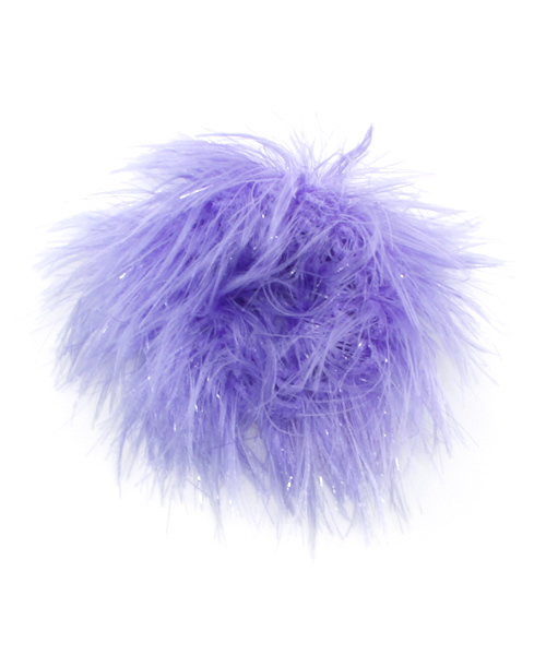 WEGO（ウィゴー）の「WEGO/ファーヘアゴム（ヘアゴム・レディース・ホワイト/サックスブルー/パープル/ピンク・FREE）」の4枚目の写真