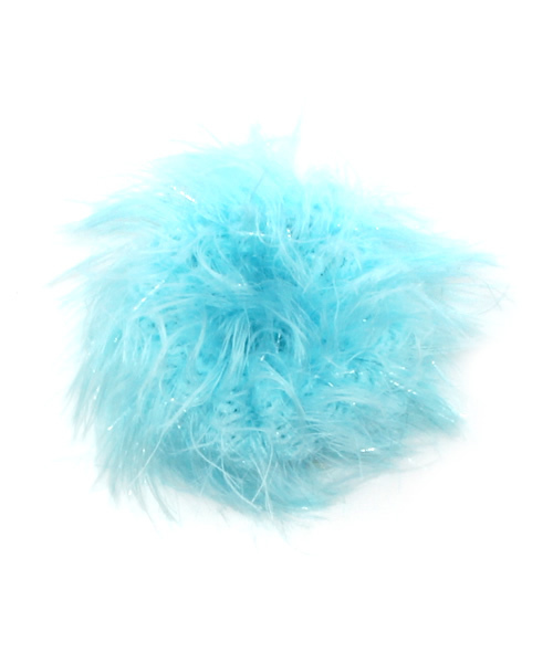 WEGO（ウィゴー）の「WEGO/ファーヘアゴム（ヘアゴム・レディース・ホワイト/サックスブルー/パープル/ピンク・FREE）」の3枚目の写真