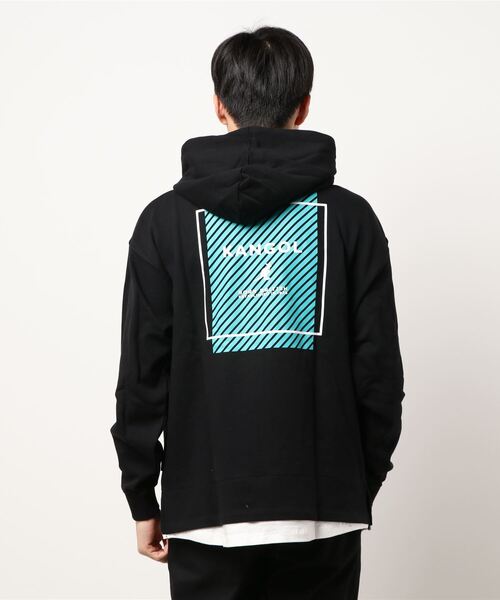 セール Kangol パーカー トップス フェイクレイヤードパーカー パーカー Kangol カンゴール のファッション