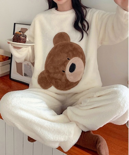 セール 暖かいコーラルフリースパジャマ ルームウェア パジャマ Maison De Therese メゾン ド テレーズ のファッション通販 Zozotown