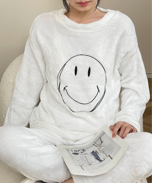 MAISON DE THERESE（メゾン ド テレーズ）の「暖かいコーラルフリースパジャマ（ルームウェア/パジャマ・レディース・A/C/B/D/F/ブラック/I/H/G/E/M/K/J/ベージュ/O・M/L/XL）」の14枚目の写真