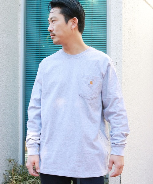 Carhartt カーハート Workwear Long Sleeve Pocket T Shirt 無地 長袖tシャツ