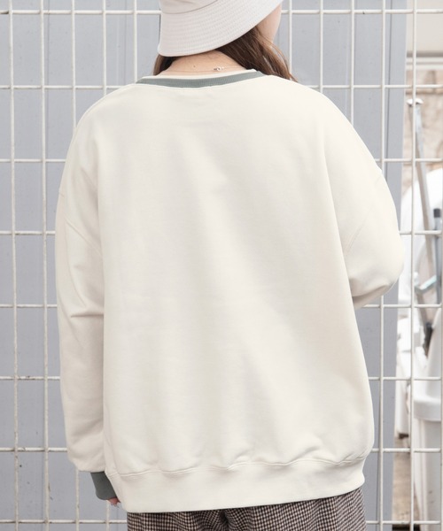 PairPair(ペアペア)の「ヴィンテージプリントP/O(ユニセックス)(スウェット・レディース・ベージュ/アイボリー/スミクロ・MEDIUM/LARGE)」の21枚目の写真