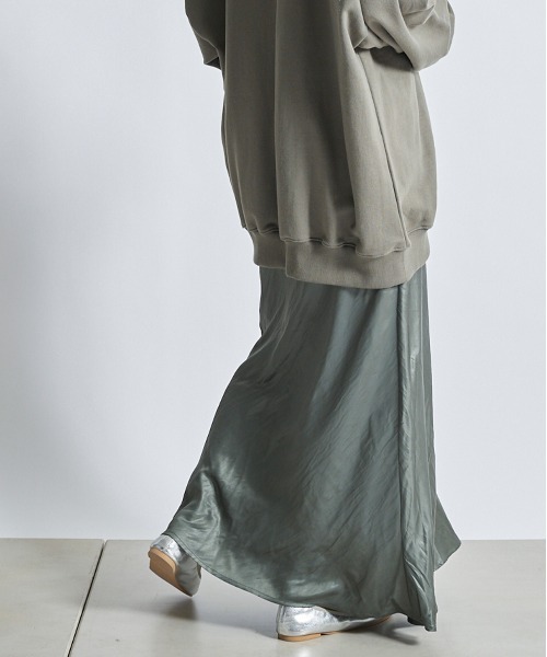 DouDou(ドゥドゥ)の「マルチWAYフレアスカート(スカート・レディース・ベージュ/カーキ/サックスブルー・36/38)」の3枚目の写真