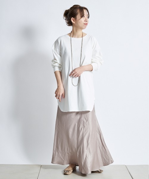 DouDou(ドゥドゥ)の「マルチWAYフレアスカート(スカート・レディース・ベージュ/カーキ/サックスブルー・36/38)」の12枚目の写真