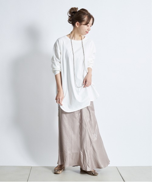 DouDou(ドゥドゥ)の「マルチWAYフレアスカート(スカート・レディース・ベージュ/カーキ/サックスブルー・36/38)」の11枚目の写真